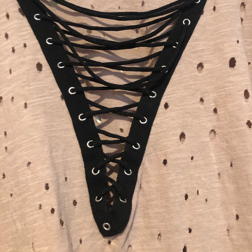 Gently used distressed tee